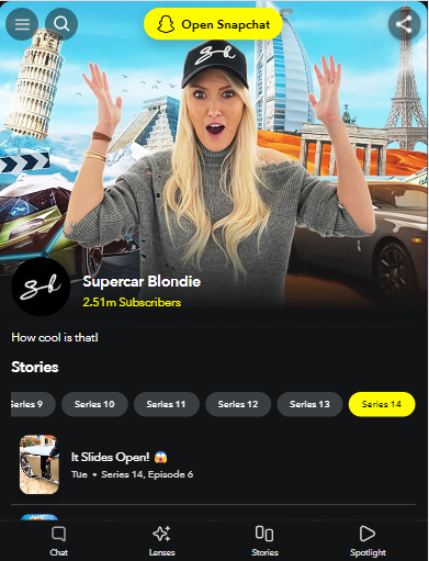 Snapchat profile